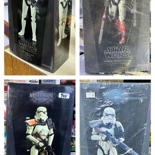SIDESHOW 1/6 星球大戰 MILITARIES OF STAR WARS 再造人 白兵 / 紅兵 / 沙兵