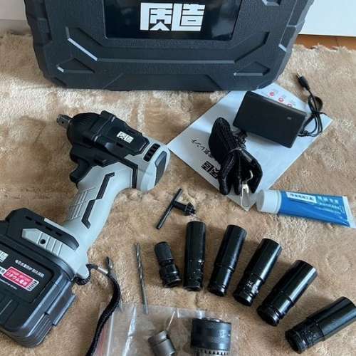 Power Impact Gun 1/2 Inch, 21V Battery, Impact Wrench,  Sockets, Electric Impact
