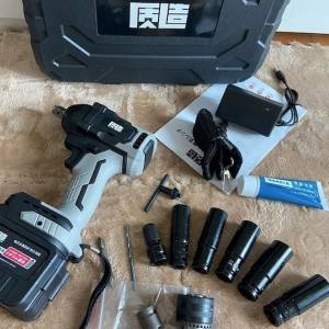 Power Impact Gun 1/2 Inch, 21V Battery, Impact Wrench,  Sockets, Electric Impact
