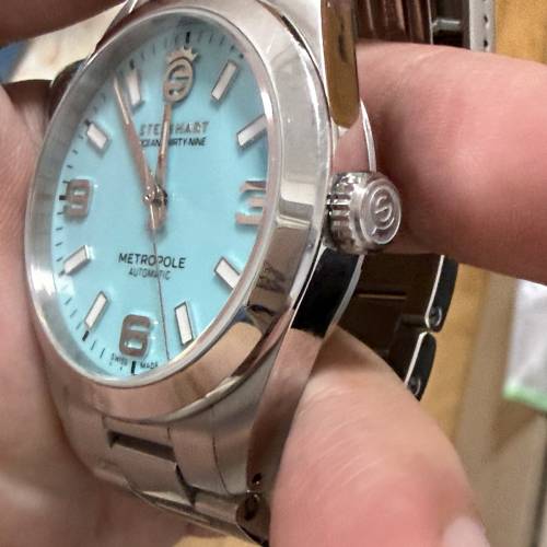 「【平玩單錶】Steinhart Ocean 39 Metropole (Tiffany Blue) 39mm 綠松石藍面 機械...