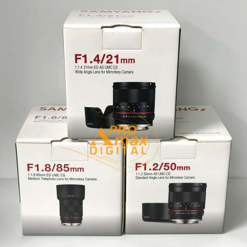 全新現貨✅ Samyang 21mm F1.4 / 50mm F1.2 / 85mm F1.8 for Sony E Fujifilm Fuji...