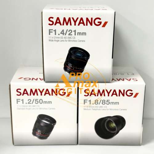 全新現貨✅ Samyang 21mm F1.4 / 50mm F1.2 / 85mm F1.8 for Sony E Fujifilm Fuji...