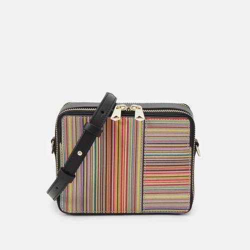 Paul Smith 真皮招牌條紋crossbody bag