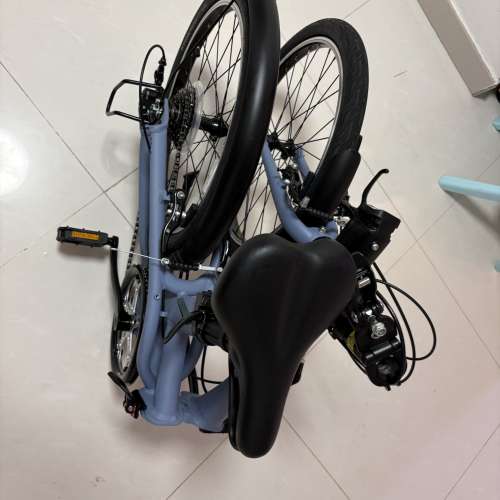 decathlon 20"1x7段變速 摺疊單車 FOLD 500 - 紫色 , 99.9%新