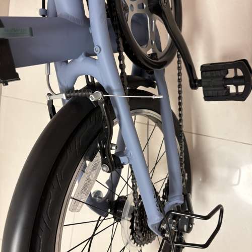 decathlon 20"1x7段變速 摺疊單車 FOLD 500 - 紫色 , 99.9%新