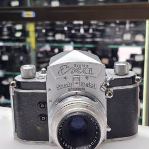 EXA BODY + E.LUDWIG MERITAR 50MM F2.8 V     EXA BODY + CZJ TESSAR 5CM F3.5 T