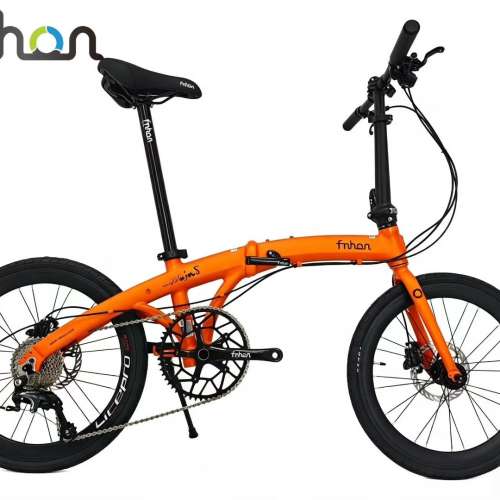 新顏色橙色 極光綠色 FNHON PD2018 TIAGRA 10速 油剎 20吋 451 平焊鋁合金車架折叠...