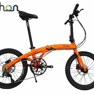 新顏色橙色 極光綠色 FNHON PD2018 TIAGRA 10速 油剎 20吋 451 平焊鋁合金車架折叠...