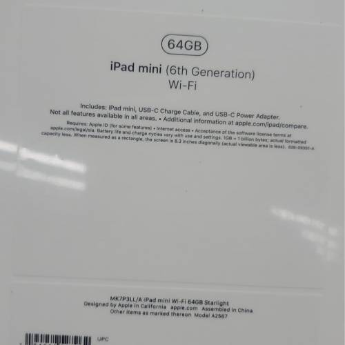 Brand New Sealed iPad mini 6 (64GB, Wi-Fi)