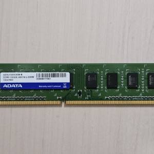 ADATA 威剛 4GB DDR3 1333MHz Desktop RAM 記憶體 100%WORK