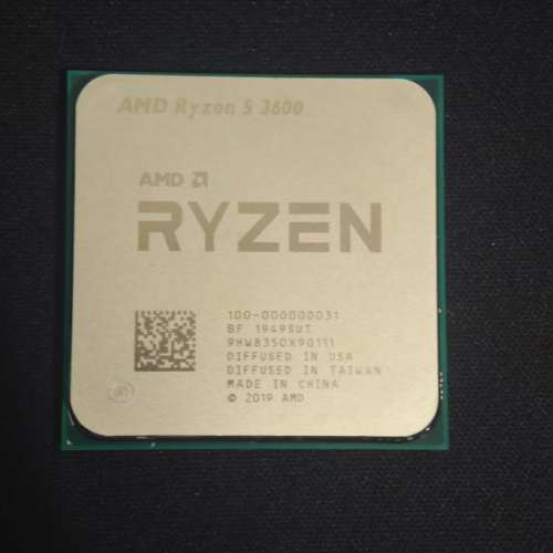 AMD Ryzen 5 3600 運作正常 針腳整齊無斷 換機平放