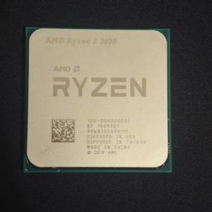 AMD Ryzen 5 3600 運作正常 針腳整齊無斷 換機平放