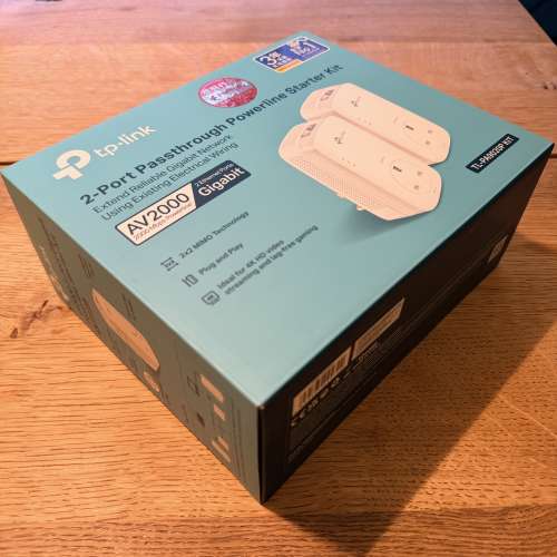 2-Port Passthrough Powerline Starter Kit (TL-PA9020P KIT) , Extend Reliable Giga