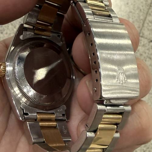 好𠃊靚😆 Rolex 16203 金鋼 靓白面羅馬鑽石字 3135機芯 T頭 78363金鋼帶11格 平到...
