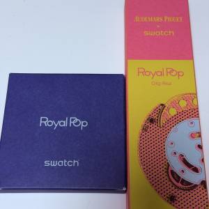 全新Swatch Royal Pop + 原裝藍色的長掛帶