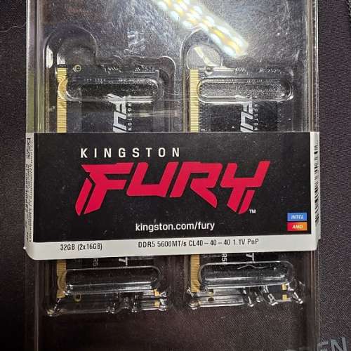 Kingston FURY Impact 32GB (2x16GB) 5600MT/s DDR5 CL40 Laptop Memory Kit of 2 | L