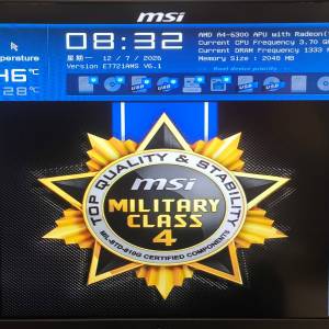 AMD底板及CPU(A4-6300)