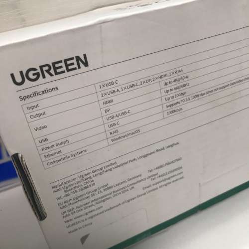💻 UGREEN Revodok CM615 9in1 USB-C Docking macos/Windows Displaylink NEW 全新 ...