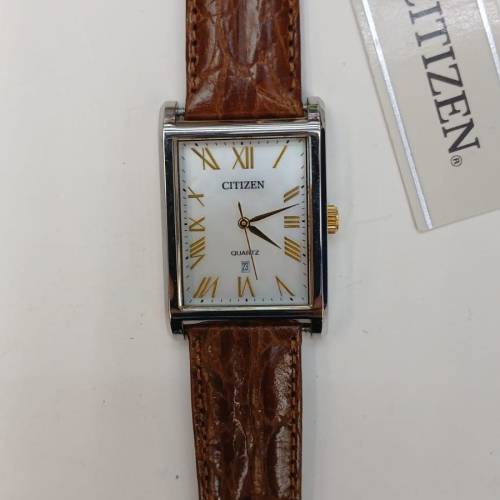 全新Citizen Tank Cartier Style 2-Tone Quartz Watch ( 26 x 34mm, 男女都啱戴 )