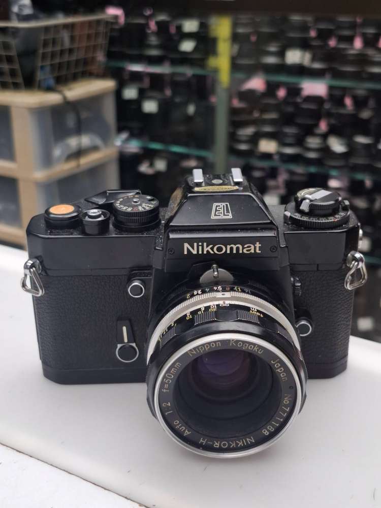 NIKON NIKOMAT EL + NIKKOR-H 50MM F2 全正常- 二手或全新菲林相機