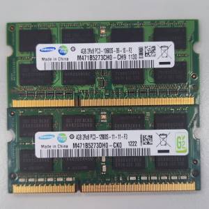 出售 Samsung 4GB DDR3 SODIMM + 2GB DDR3 SODIMM (共3 條)