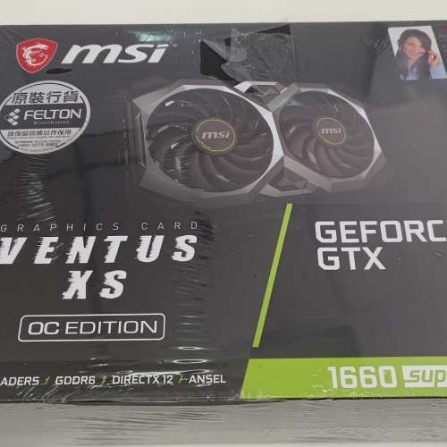 全新 MSI GeForce 1660 super VENTUS XS