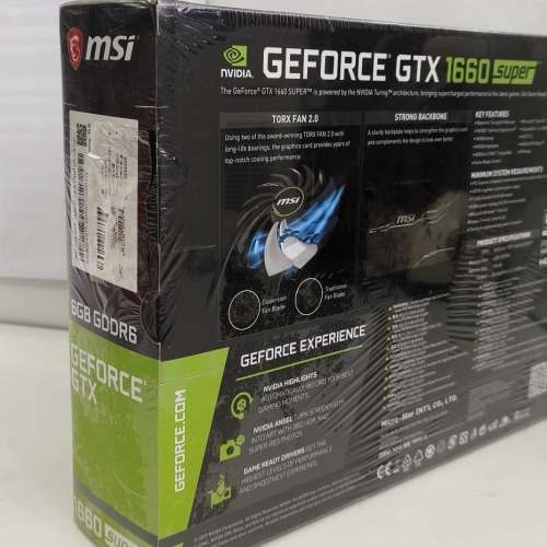 全新 MSI GeForce 1660 super VENTUS XS