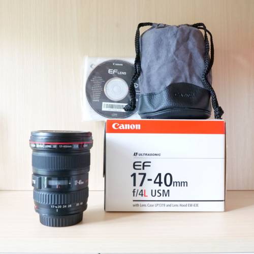 Canon EF 17-40mm f/4L USM 廣角變焦鏡頭 (極新紅圈 L 鏡 / 全幅適用 / 盒裝配件單...