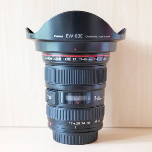 Canon EF 17-40mm f/4L USM 廣角變焦鏡頭 (極新紅圈 L 鏡 / 全幅適用 / 盒裝配件單...