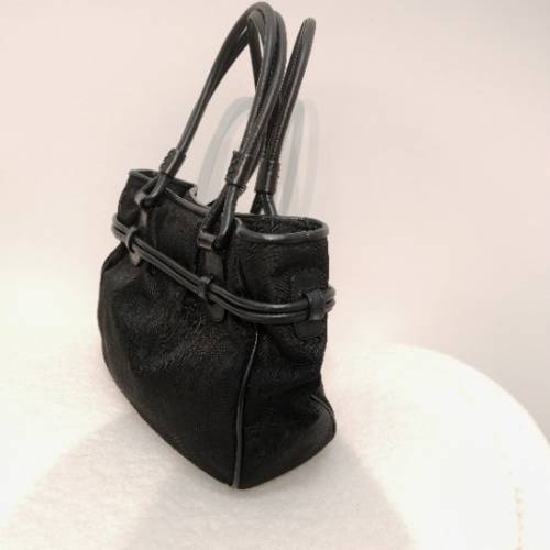 Dior black CD bow bag