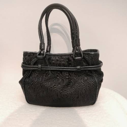 Dior black CD bow bag