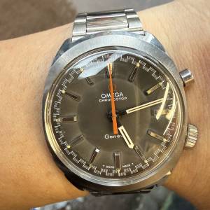 【經典收藏】Omega Gen&egrave;ve Chronostop 古董單鈕計時碼錶 | 啞灰面橘針 | Cal. 865 ...