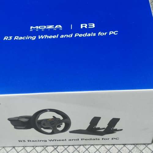 90%new Moza R3. 軚盤套裝連簡易車架 PC版