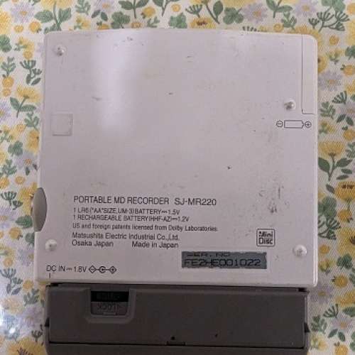 Panasonic Sj-Mr 220-S MiniDisc Player, Work Fine ( MDLP )