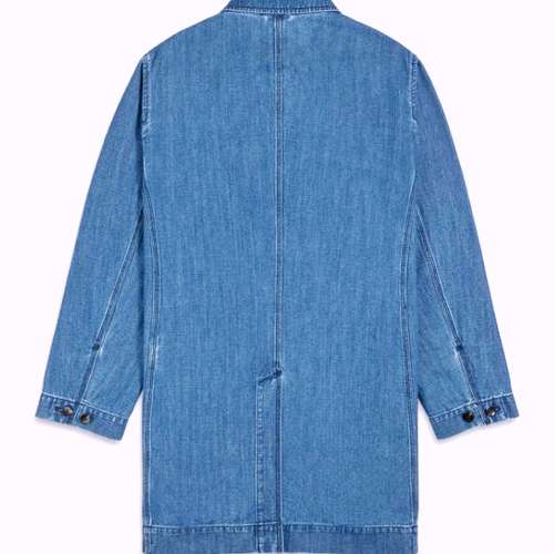 美式中長款風衣外套 男裝牛仔褸 Denim Jacket Mid Length Coat