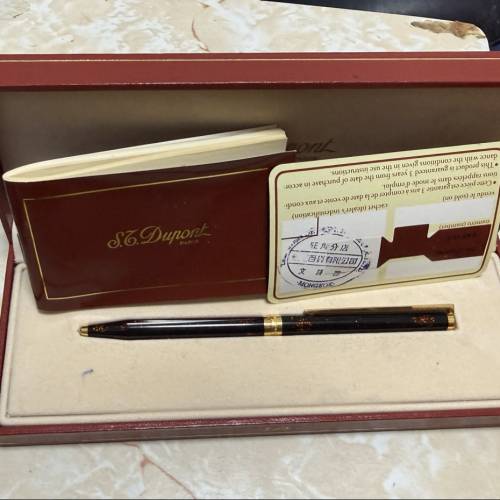 全新 未用品 原裝正版 法國 DuPont 金沙 原子筆 full set $1488