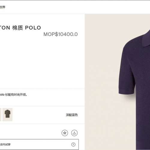 ZEGNA新款棉質針織polo