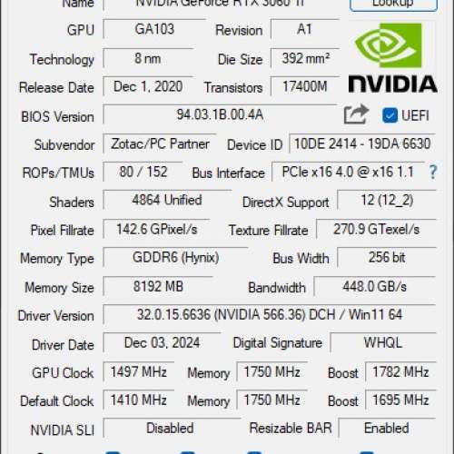 ZOTAC GAMING GeForce RTX 3060 Ti Twin Edge OC