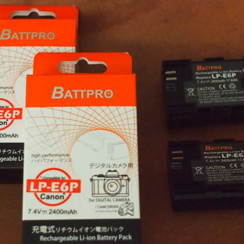 LP-E6 LP-E6N LP-E6NH LPE6P(2x全解碼版本LP-E6P電池套裝)合Canon R5 Mark II,R6V,...