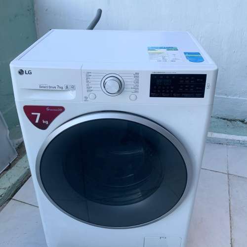LG 洗衣機 7kg 薄身型大眼雞1200轉 WF-1207C4W 包送貨安裝 貨到付款