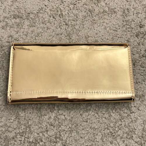 100% NEW - Women&rsquo;s Gold Colour PU Clutch Long Wallet
