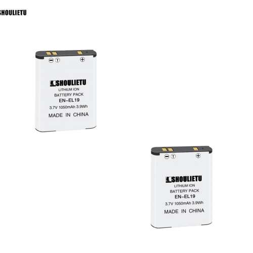 SHOULIETU Lithium-Ion Battery Pack For Nikon EN-EL19 / Sony NP-BJ1 With Charger