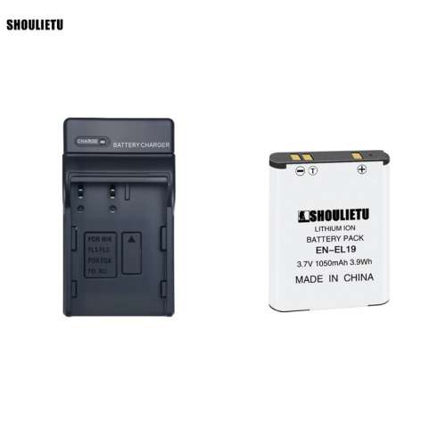 SHOULIETU Lithium-Ion Battery Pack For Nikon EN-EL19 / Sony NP-BJ1 With Charger