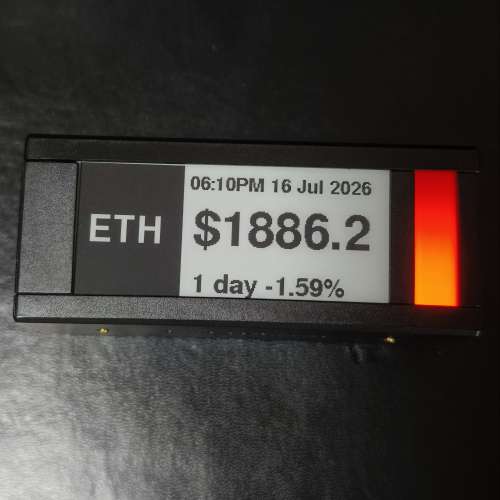 Tickr Meter E-ink 顯示