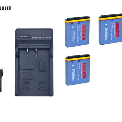 SHOULIETU KLIC-7001 Lithium-Ion Battery PackWith USB Charger  代用鋰電池連充電機