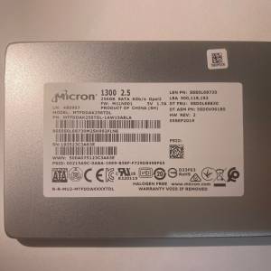 Micron 1300 256GB 2.5" SATA SSD