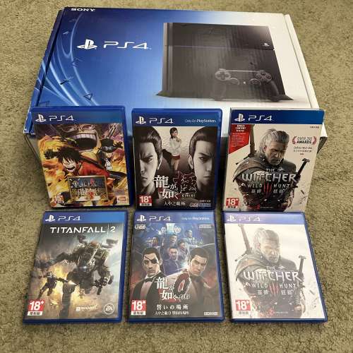 PS4 PlayStation4 Model: CUH-1106A Jet Black 500GB 連原裝盒 + 手掣兩個 + 齊線 +...