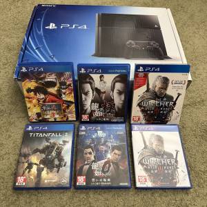 PS4 PlayStation4 Model: CUH-1106A Jet Black 500GB 連原裝盒 + 手掣兩個 + 齊線 +...