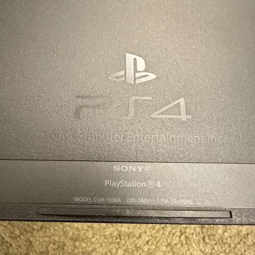 PS4 PlayStation4 Model: CUH-1106A Jet Black 500GB 連原裝盒 + 手掣兩個 + 齊線 +...