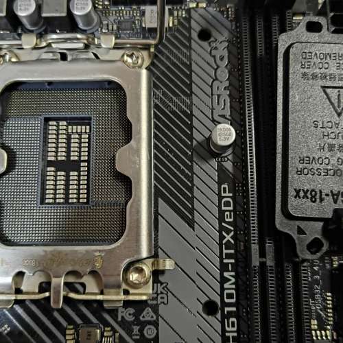 ITX 主版 H610M-ITXeDP  ((包含正版Window11專業版 啟用碼))  Socket 1700 內置WiFi